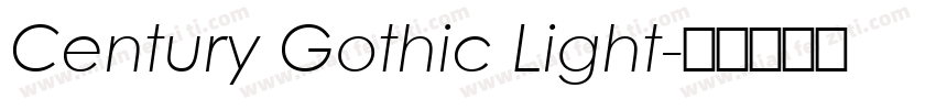 Century Gothic Light字体转换